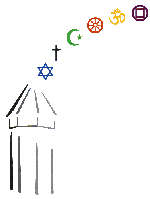 Symbol: Wasserturm Luzern plus Religionszeichen